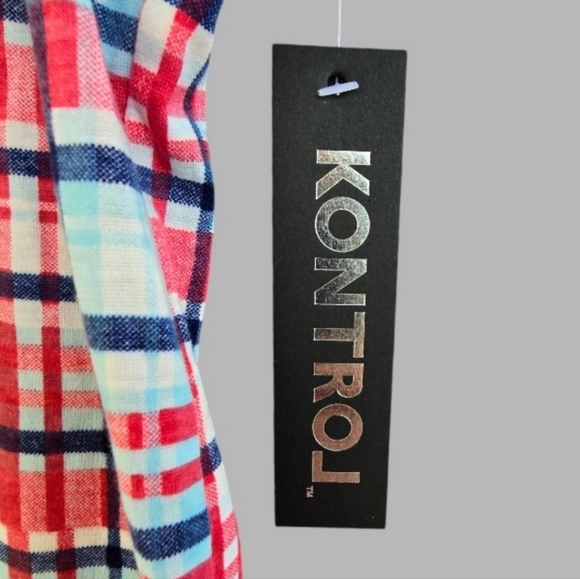 Kontrol Plaid Tank Top Size 1XL -‎ NEW! - Picture 4 of 6